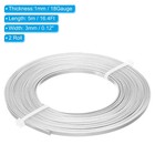 18 Gauge 3mm Wide Flat Wire  16 4ft 2 Roll Bendable Flat Bezel Wire  Silver