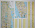 Vintage 90s New York City Fold Out Map Rand Mcnally Fodors Travel Guide Nyc Manh