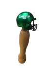New York Jets Pub Style Helmet Nfl Super Bowl Beer Tap Handle Bar Natural