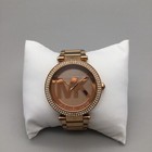 Michael Kors Parker Watch Women 39mm Rose Gold Tone Mk-5865 New Battery 6 25 