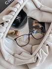 Square Eyeglasses Vintage Retro 70 s Venus Women Lady Glasses Shadz Gafas Blue L