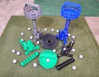 Golf Ball Dispenser With Retriever  Golf Simulator Caddy  Driving Range Tool