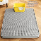 Double Layer Cat Litter Mat Trapping Honeycomb Soft Waterproof Kitty Litter Mat