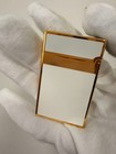 S t  Dupont Ligne 2 Single Flame White Lacquer Vintage Lighter With Gift Box