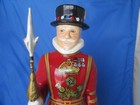 Vintage 1960 s The Beefeater Yeoman Gin Ceramic Decanter Bottle  16    High
