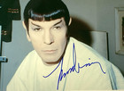 Leonard Nimoy Signed Photo Star Trek 8x10 Spock Beckett Coa