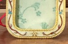 Sm  Italy Cloisonn   Enamel Picture Frame    easel Or Ornament 2x2 5   