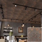 Faux Tin Vintage Ceiling Tiles Decor Wall Panels Pl19 Weather Copper 10pcs lot
