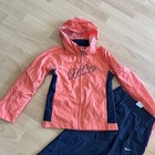 Rare Vtg Nike Spell Out Color Block Jacket Pants Track Suit Outfit 2000s Size 6