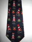 Neck Tie Wooden Soldiers Navy Blue Christmas holiday Baby Boys 0-2t