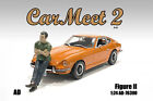 Car Meet 2 1 24 Scale American Diorama Figurine Figure Ii Man Guy 3  Blue Green