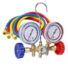 Air Vacuum Pump Hvac A c  Ac Manifold Gauge Set 3 Color Service Charging Hose