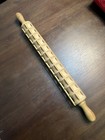 Antique Wooden Ravioli Rolling Pin 12 Sections