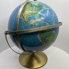 Rare 1960 s Rand Mcnally Satellite Tracking World Portrait Globe     Ussr     Euc  