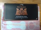 Juicy Couture Microfiber Pet Towel Bones Paws Pink White Dog 27  X 44  New Nip