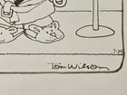 Original Tom Wilson Ziggy Comic Drawing In Marker Signed