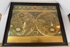 Blaeu Wall Map Gold Foil  nova Totivs Terrarom Sive Novi Orbis Tabvla Large