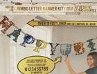 Harry Potter Birthday Party Jumbo Letter Banner Kit Wall Decoration Supplies New