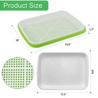 Sdldeer Seed Sprouting Trays  5 Pack 10 Inches By 13 1 Inch  Green