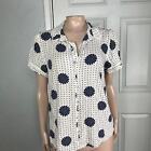 Modcloth Shirt Lot Of 2 Medium Floral Rayon Button Cat Novelty Print S s W3-10