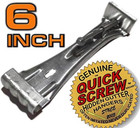Quick Screw 6  Inch Aluminum Hidden Rain Gutter Bracket Hook Clip Style Hangers 