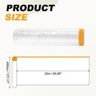 65 6ft X 177 2  Plastic Sofa Couch Cover Furniture Protector With Adhesive Strap
