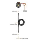 Glowshift 30 Psi Turbo Boost vac Gauge Kit W  Silicone Hose  Black 7 Color