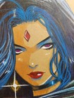 Raven Dc Original Comic Art Illustration Signed 8 5x11 Coa 