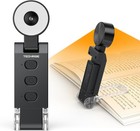 Modern Black Led Book Light     Adjustable Brightness   Color For Night Reading