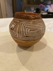Antique Authentic Fine Line Decorated Acoma Pot Small Olla