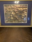 World Map By Blaeu Rare Gold Foil In A Frame 24x30 Heavy Frame