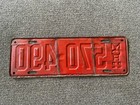 Rare 1922 Michigan License Plate All Original With Wear Cool Early Piece  