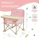 Portable Baby Chair portable 3-in-1 Baby Booster Seat With Tray folding Toddler