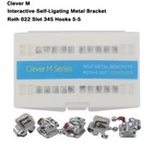 Dental Empower Cear Metal Self Ligating Brackets Orthodontic Braces Roth Mbt 022