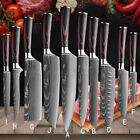 12piece Kitchen Set Japanese Knife Damascus Pattern Stainless Steel Chef Knives