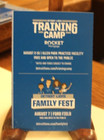 2021 Detroit Lions Football Pocket Schedule Training Camp family Fest Version