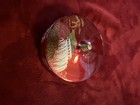 Japanese Round Lacquerware Hand Painted Lidded Box W  Coasters Niagara Falls Vtg