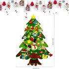 Diy Felt Christmas Tree Set Detachable Ornaments Kids Wall Decor Hanging Gift