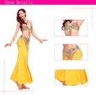 New Belly Dance Costume Bra Top belt Hip Scarf Bollywood Carnival Dress Set
