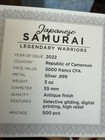 Japanese Samurai Legendary Warriors 3oz Antique Finish Silver Coin Cameroon 2022