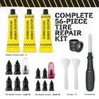 Rubber Tire Nail Repair Kit Screw In Tires Plugs Car Suv Truck Van 56 Pcs