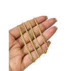 10k Solid Gold Miami Cuban Link Chain 2mm Necklace 18 20 22 24 Inches Men Women