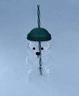2025 Holiday New Glass Bear Cold Cup With Straw 20oz Mug Jar Coffee Unbranded