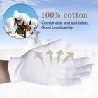 White Soft Cotton Work Gloves For Dry Hands Handling Film Spa Gloves Ceremonial