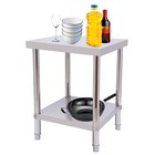 Commercial Stainless Steel Kitchen Food Prep Work Table - 24  x  18  inches