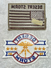  new  Lot Of 2 Desert Storm Flag And Eagle Usa Us Army Military Patches