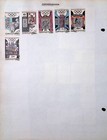 Used Czechoslovakia Postage Stamps Hinged On Harris Album 1968-1969