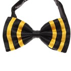 Italo Ferretti Nwt Pleated Cummerbund   Bow Tie Set Adjustable Size Black yellow