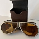 Great Britain British Wwii Royal Air Force Mk2 Flying Goggles W case