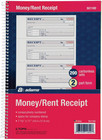 Money And Rent Receipt Book  2-part Carbonless  7-5 8  X 11   Spiral Bound  200